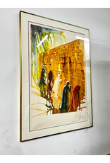 La Mur des Lamentations by Salvador Dali, framed lithograph, signed--AS IS