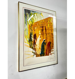 La Mur des Lamentations by Salvador Dali, framed lithograph, signed--AS IS