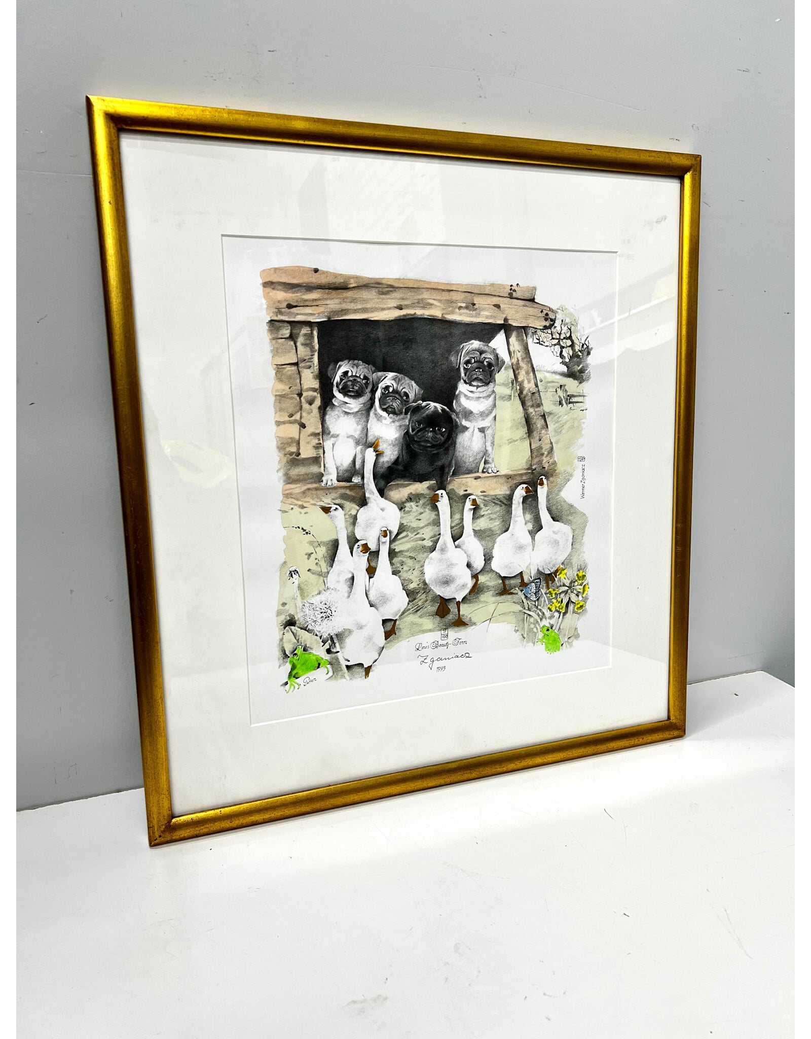 Beauty-Farm by Werner Zganiacz, framed print