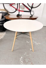 Modern Round Dining Table with Eiffel Tower Base