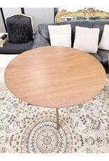 Mid-Century Modern Style Round Dining Table, Wood