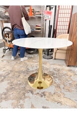 Modern Tulip Round Table, Tempered Glass