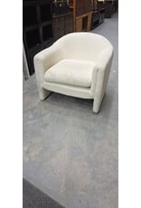 Nordic Wide Boucle Upholstered Barrel Accent Chair