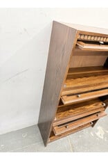 Vintage 3-Tier Barrister Bookcase, Featuring Front Lift Doors