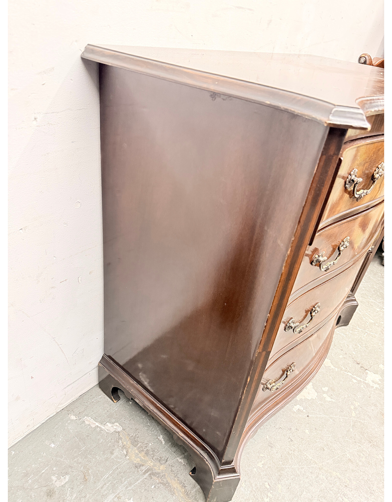 Old Colony Furniture Georgian Style 4-Drawer Chest of Drawer in Mahogany