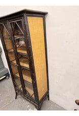 English Aesthetic Movement 2-Door Bamboo Cabinet