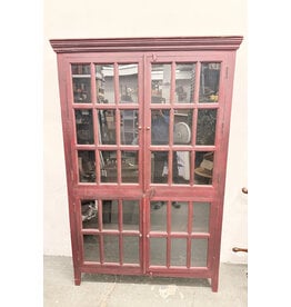 Rojo Hutch Tall Cabinet by Crate&Barrel in that Red