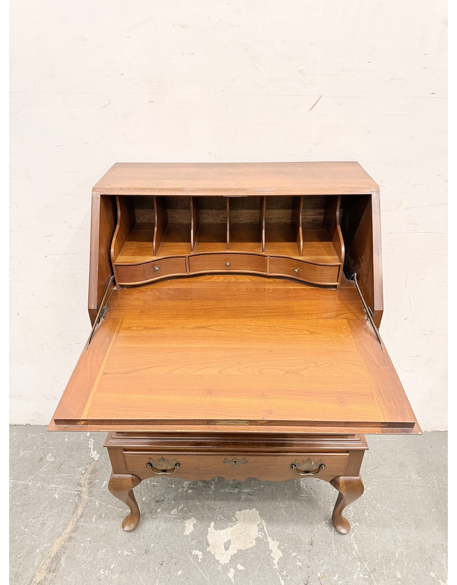 Stained Mahogany Slant Front Secretary Desk, Taylor Jamestown