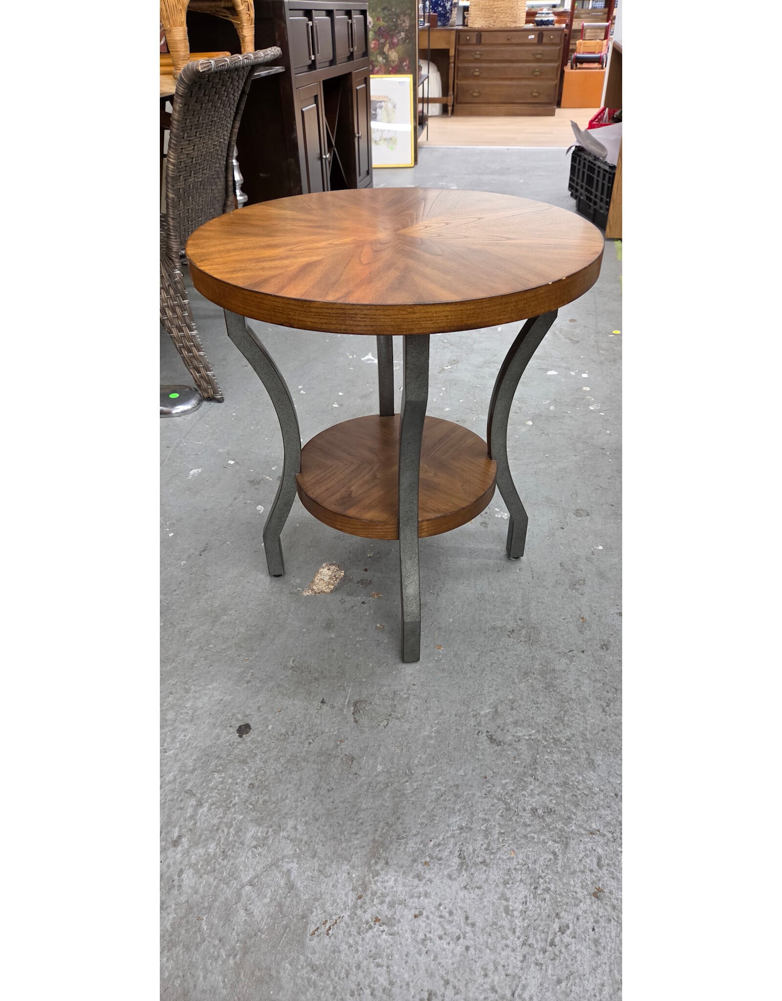 Mahogany Round Side Table