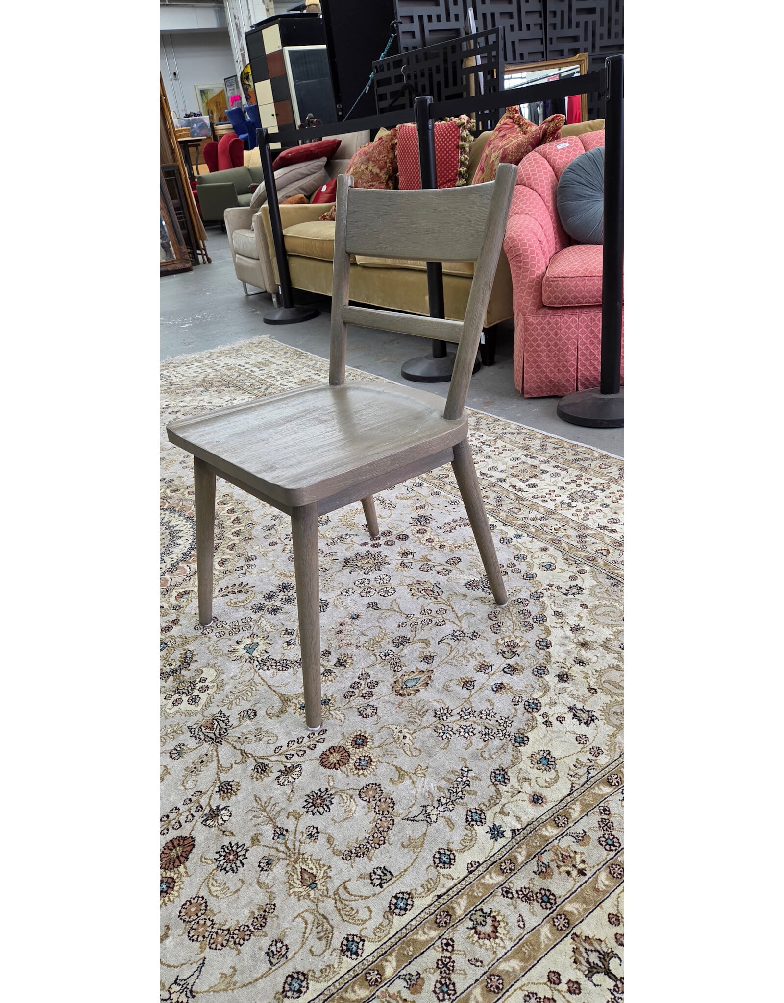 Arno Warm Grey Wood Dining Chair from Crate & Barrel