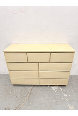 Cream 9-Drawer Wooden Dresser