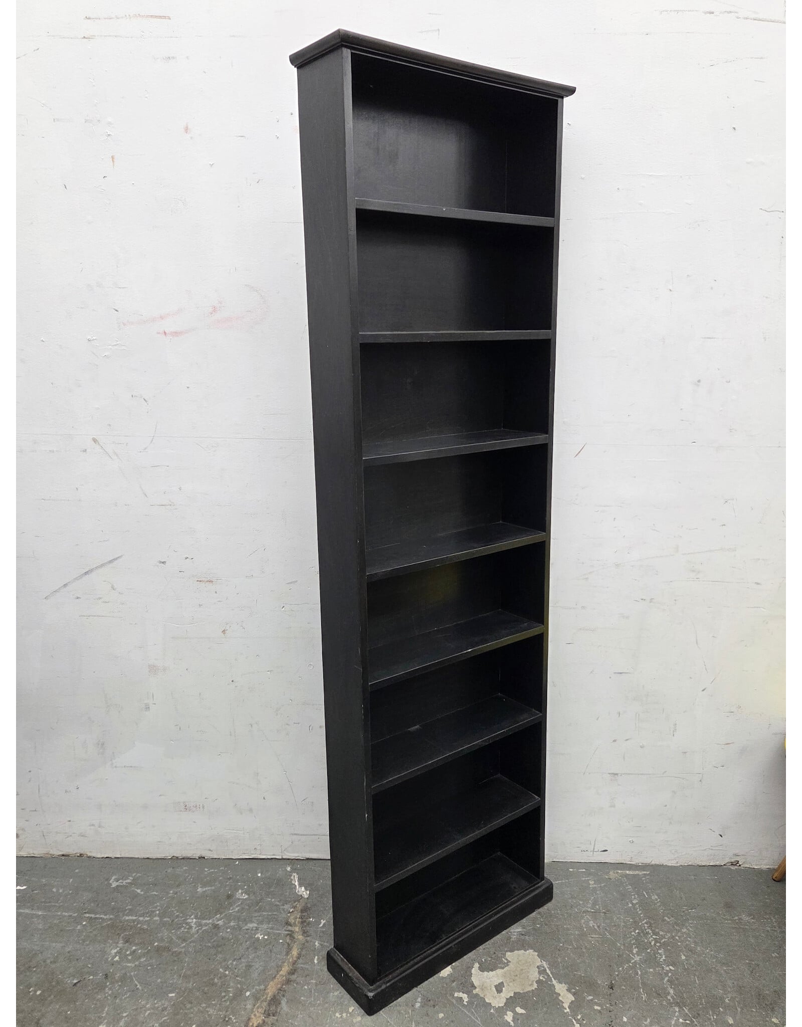 Black Wooden Tall Shelf