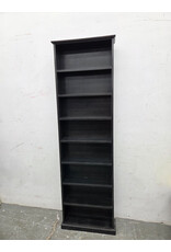 Black Wooden Tall Shelf