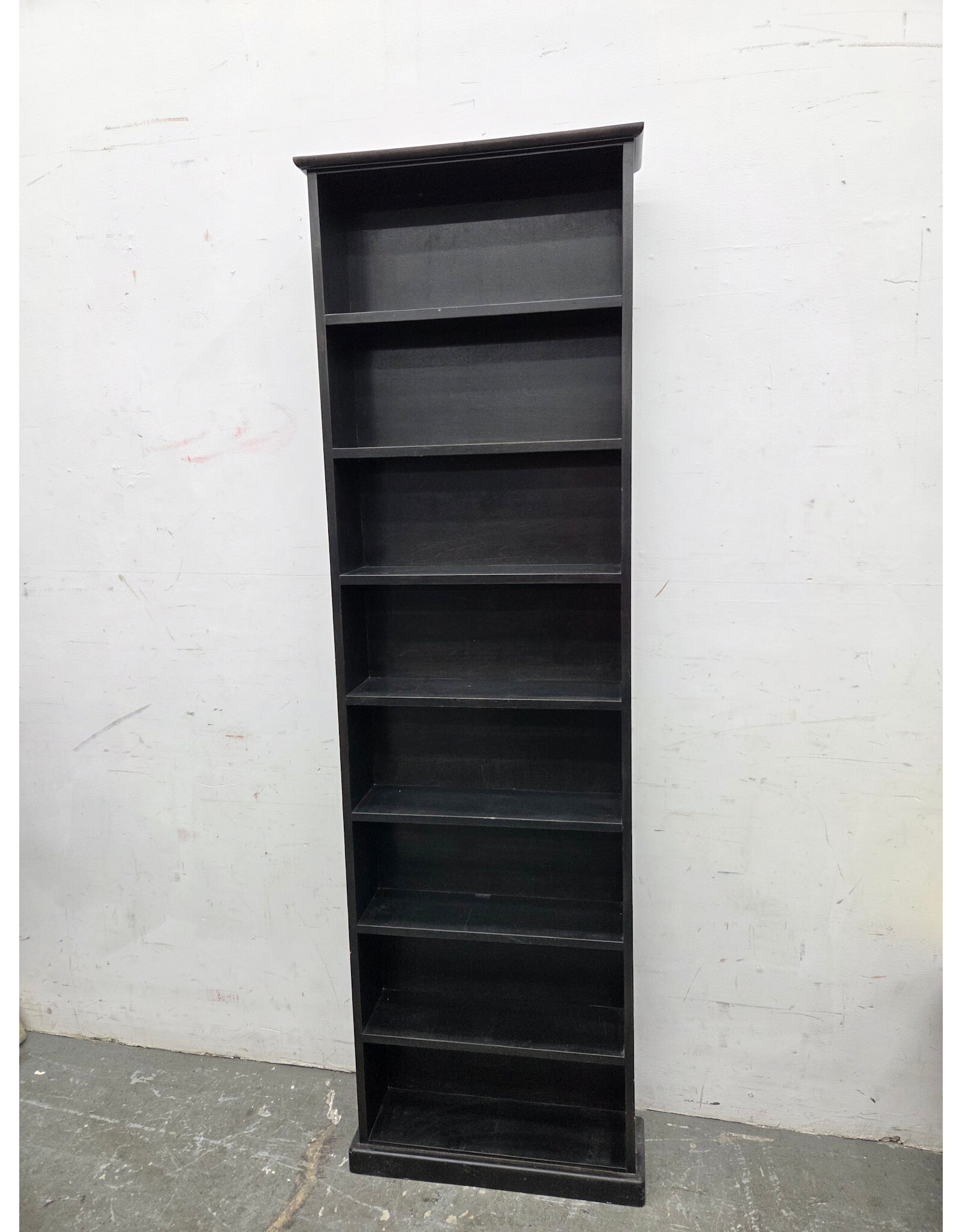 Black Wooden Tall Shelf