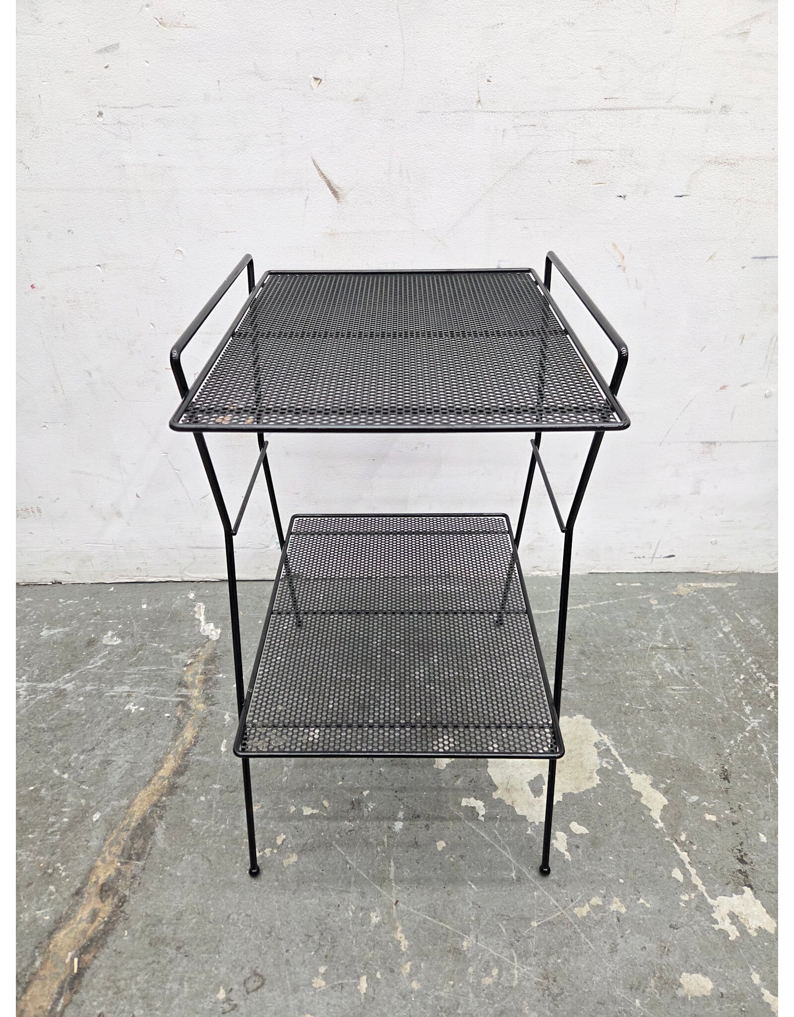 Black Metal Telephone Table