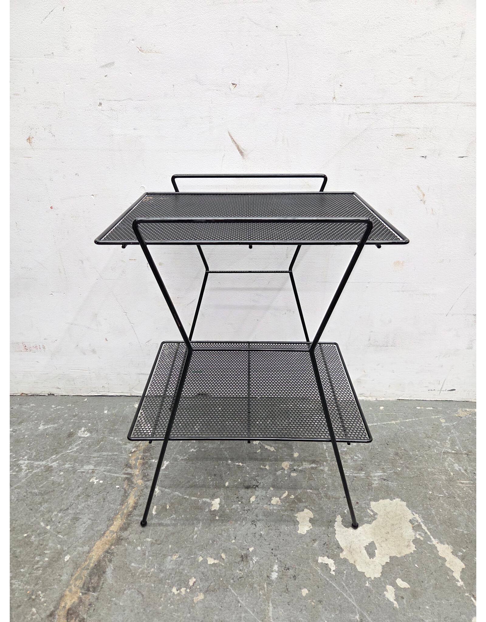 Black Metal Telephone Table