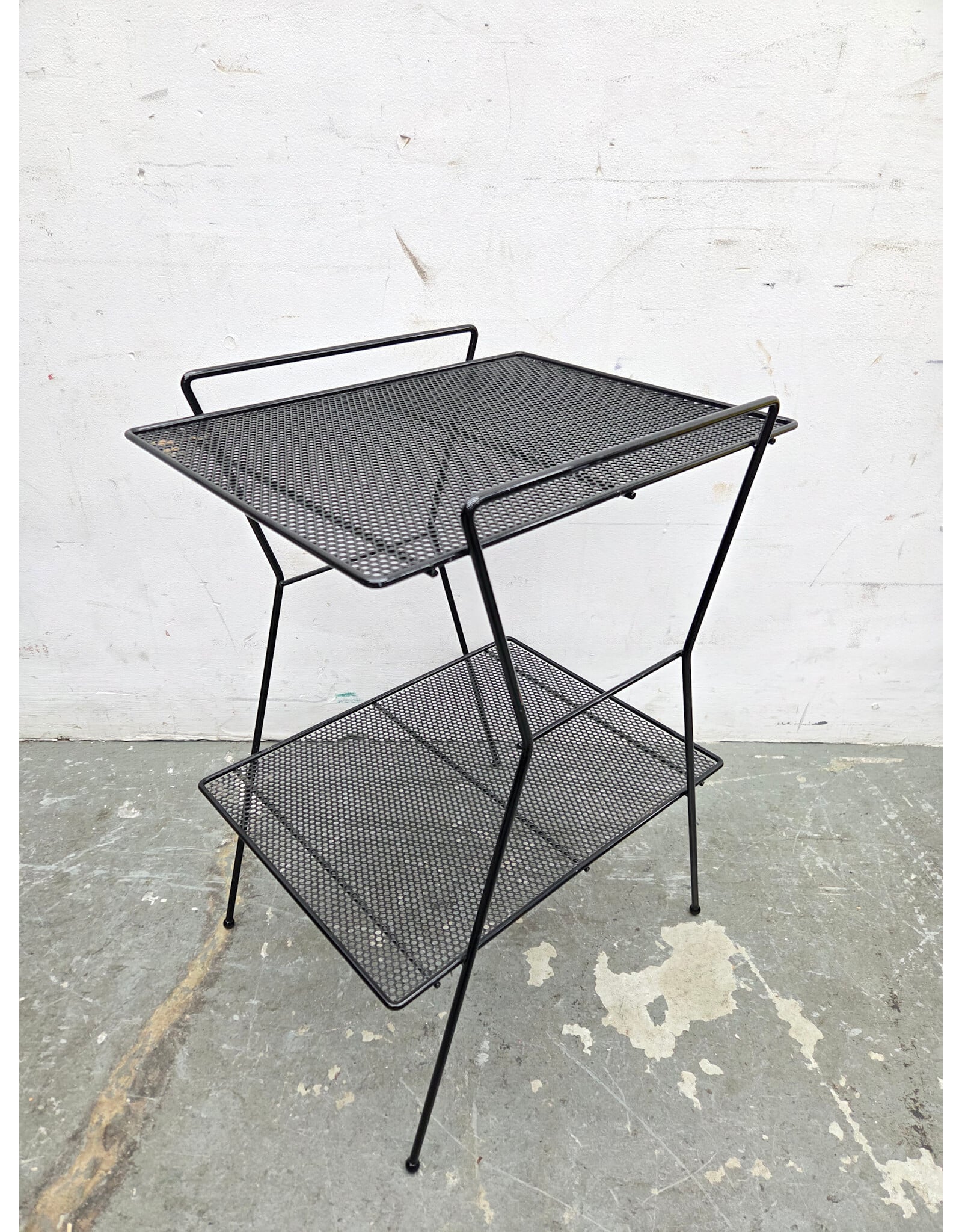 Black Metal Telephone Table