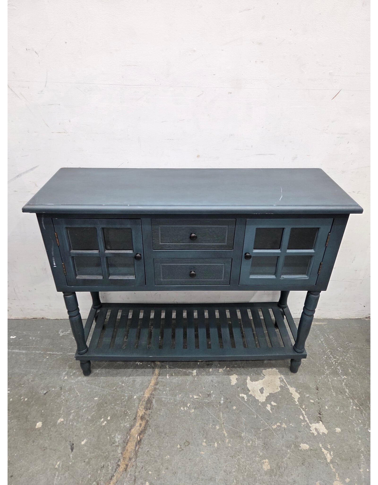 Farmhouse Blue Storage Console