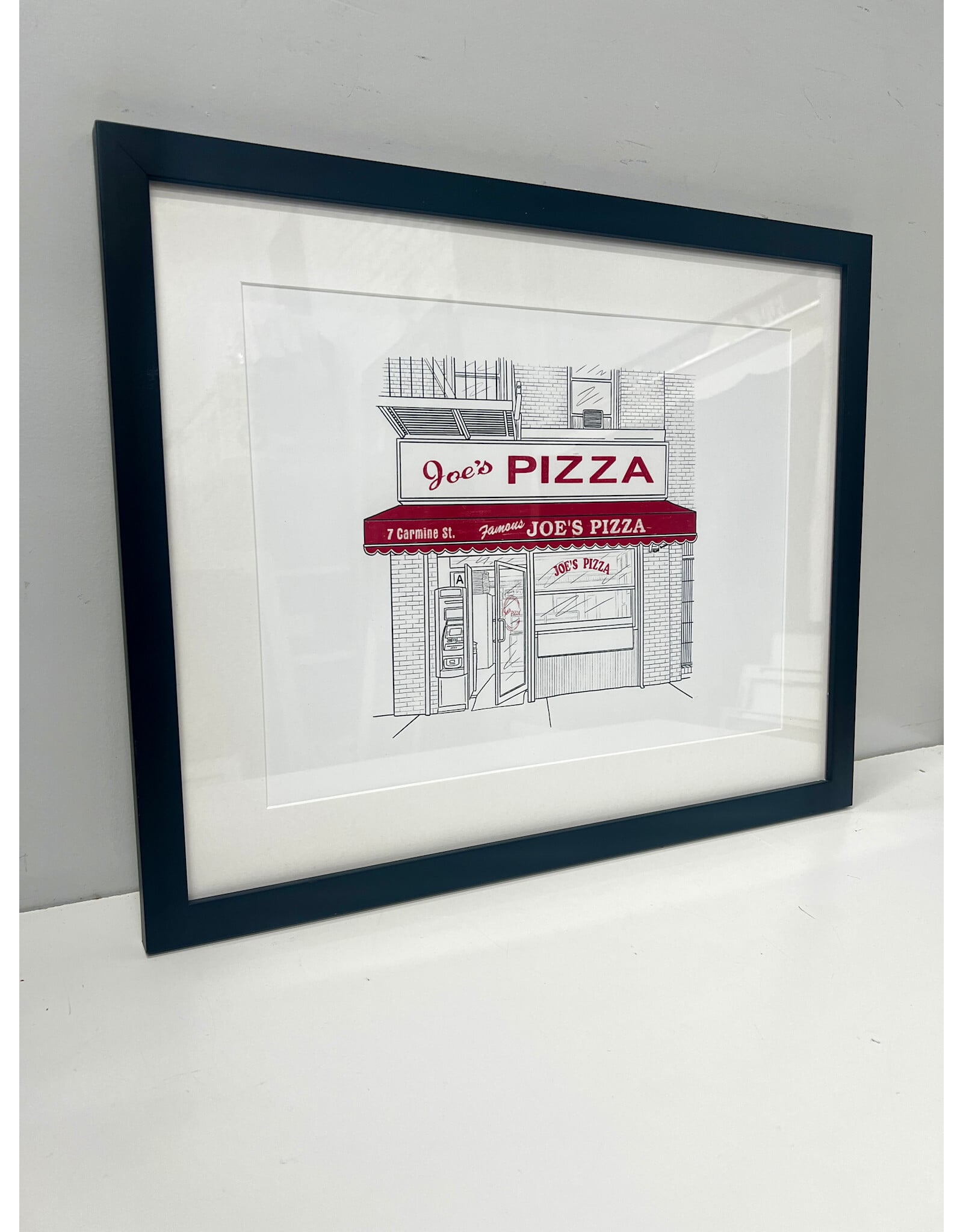 Joe's Pizza, framed print