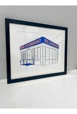 Tom's Restaurant, framed print