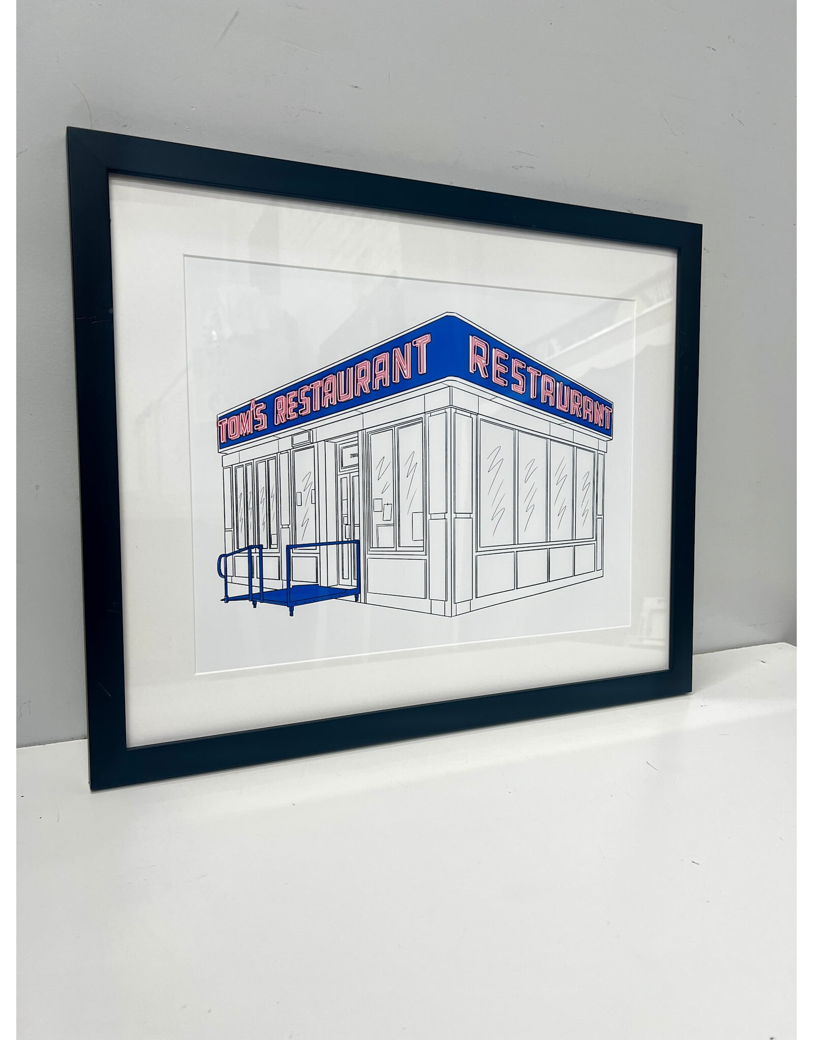 Tom's Restaurant, framed print