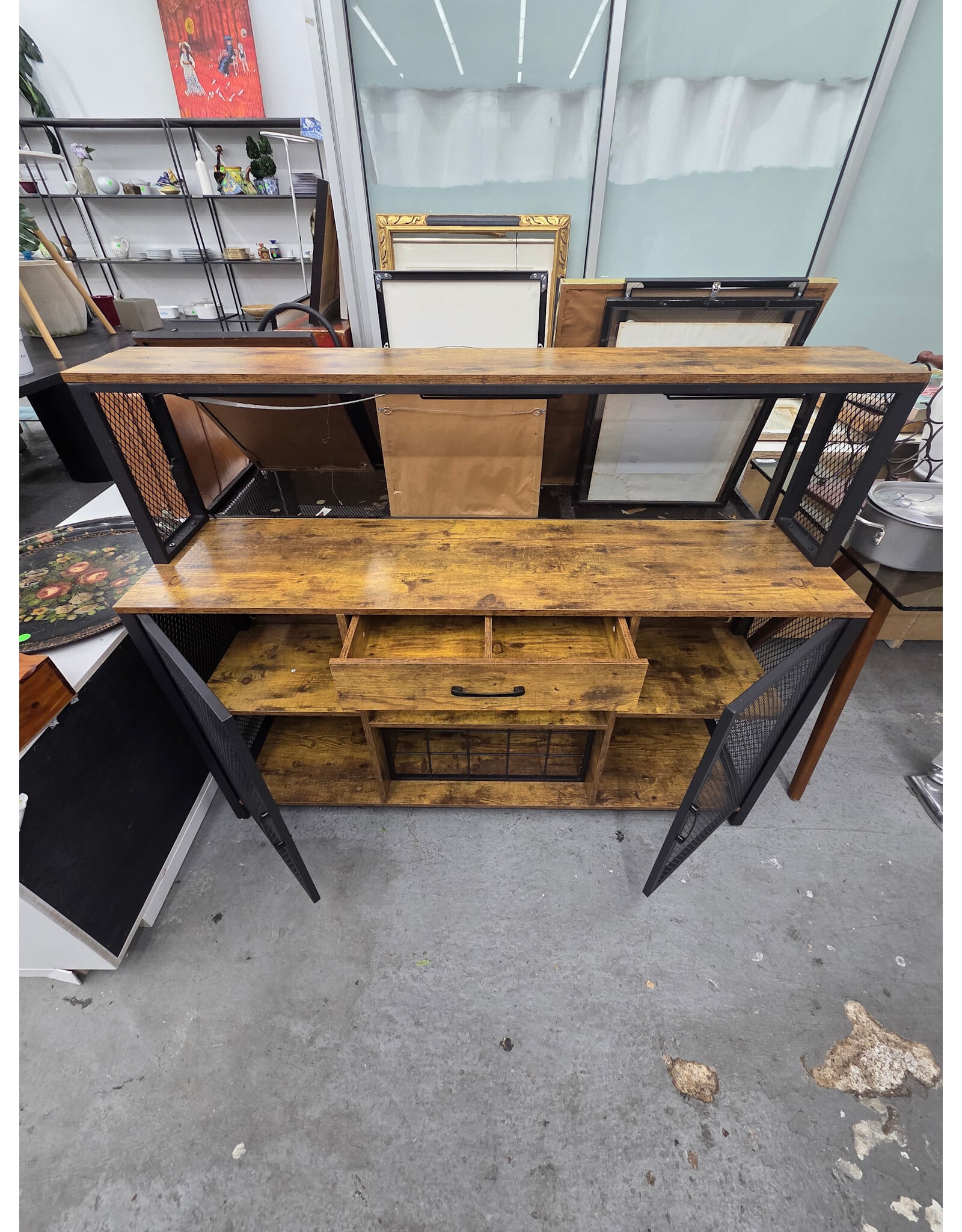 Industrial Bar Cabinet