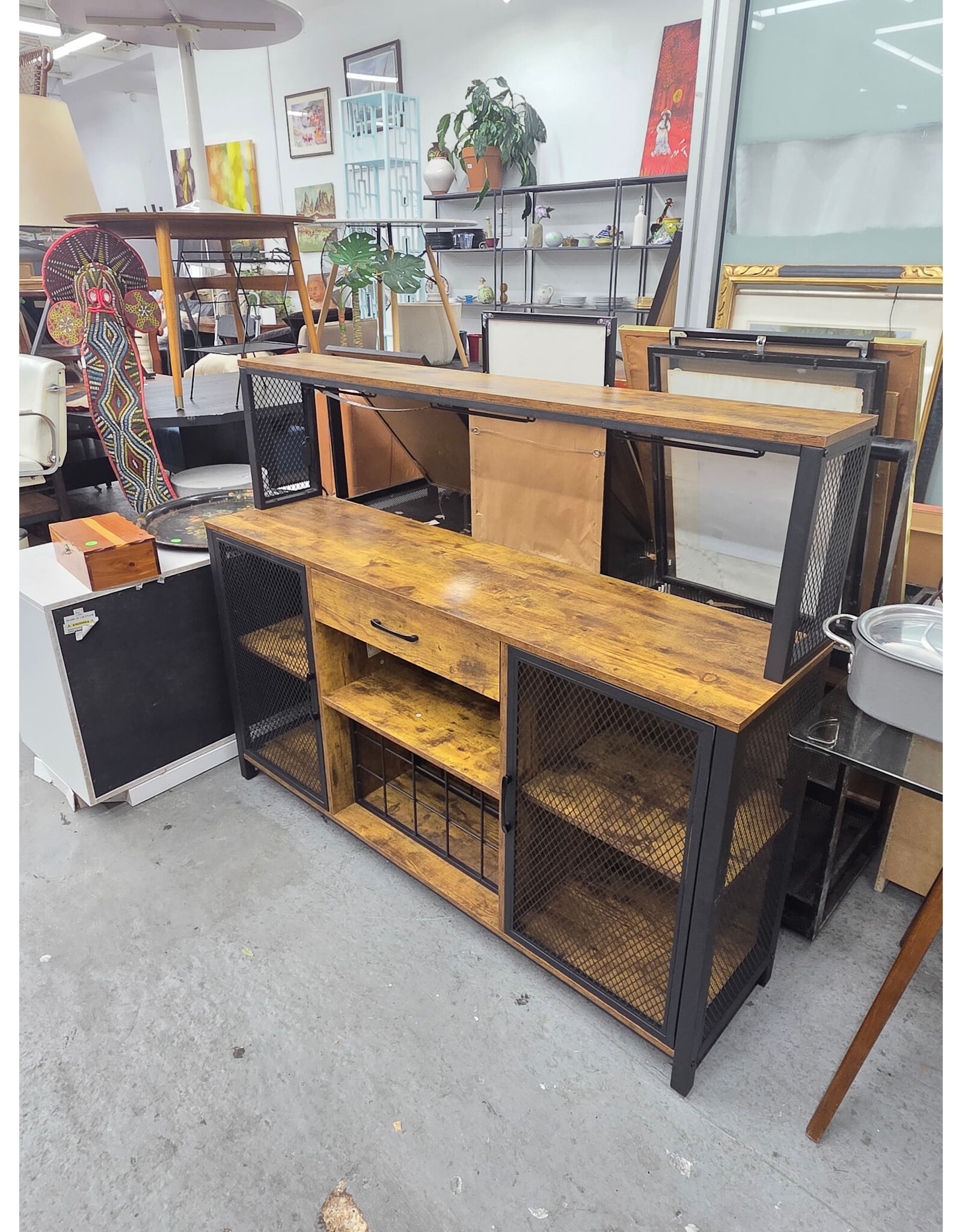 Industrial Bar Cabinet