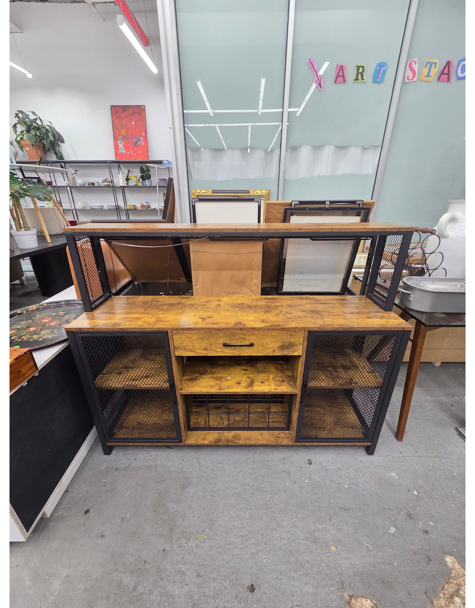 Industrial Bar Cabinet