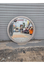 Silver Framed Circular Hanging Mirror