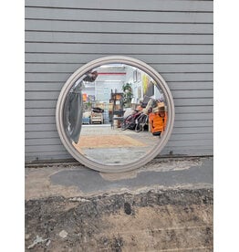 Silver Framed Circular Hanging Mirror