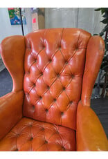 Vintage-Style Wingback Armchair