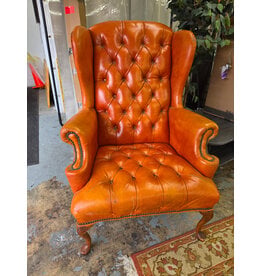 Vintage-Style Wingback Armchair