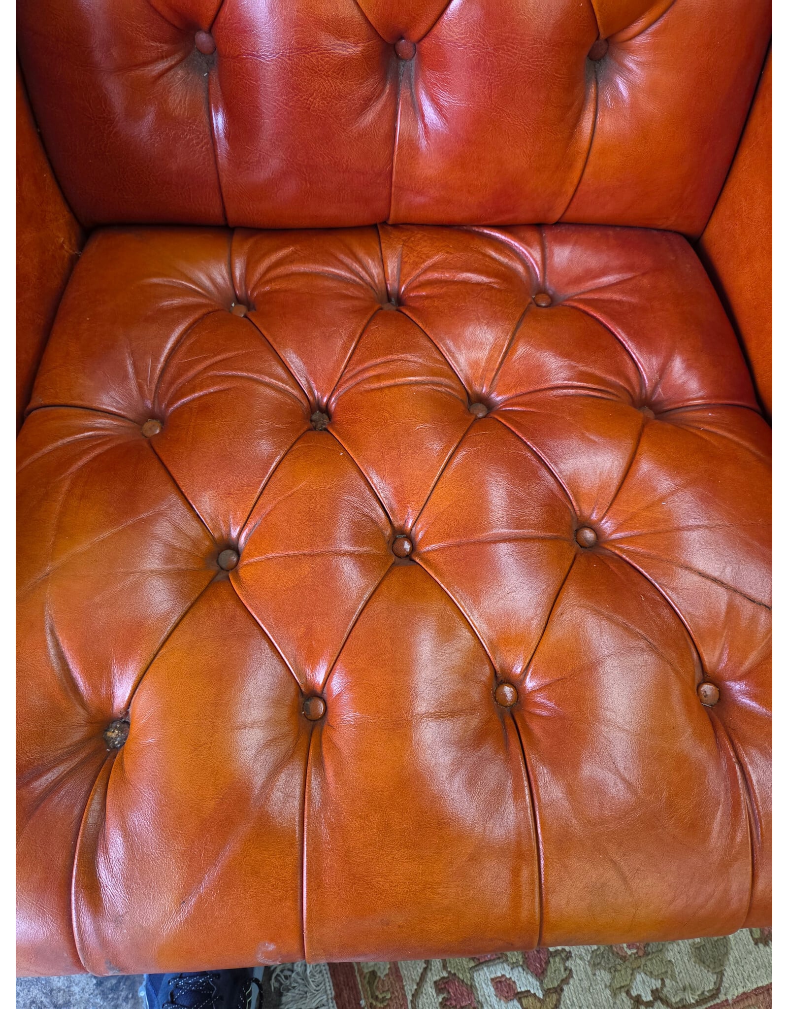 Vintage-Style Wingback Armchair