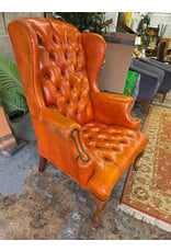 Vintage-Style Wingback Armchair