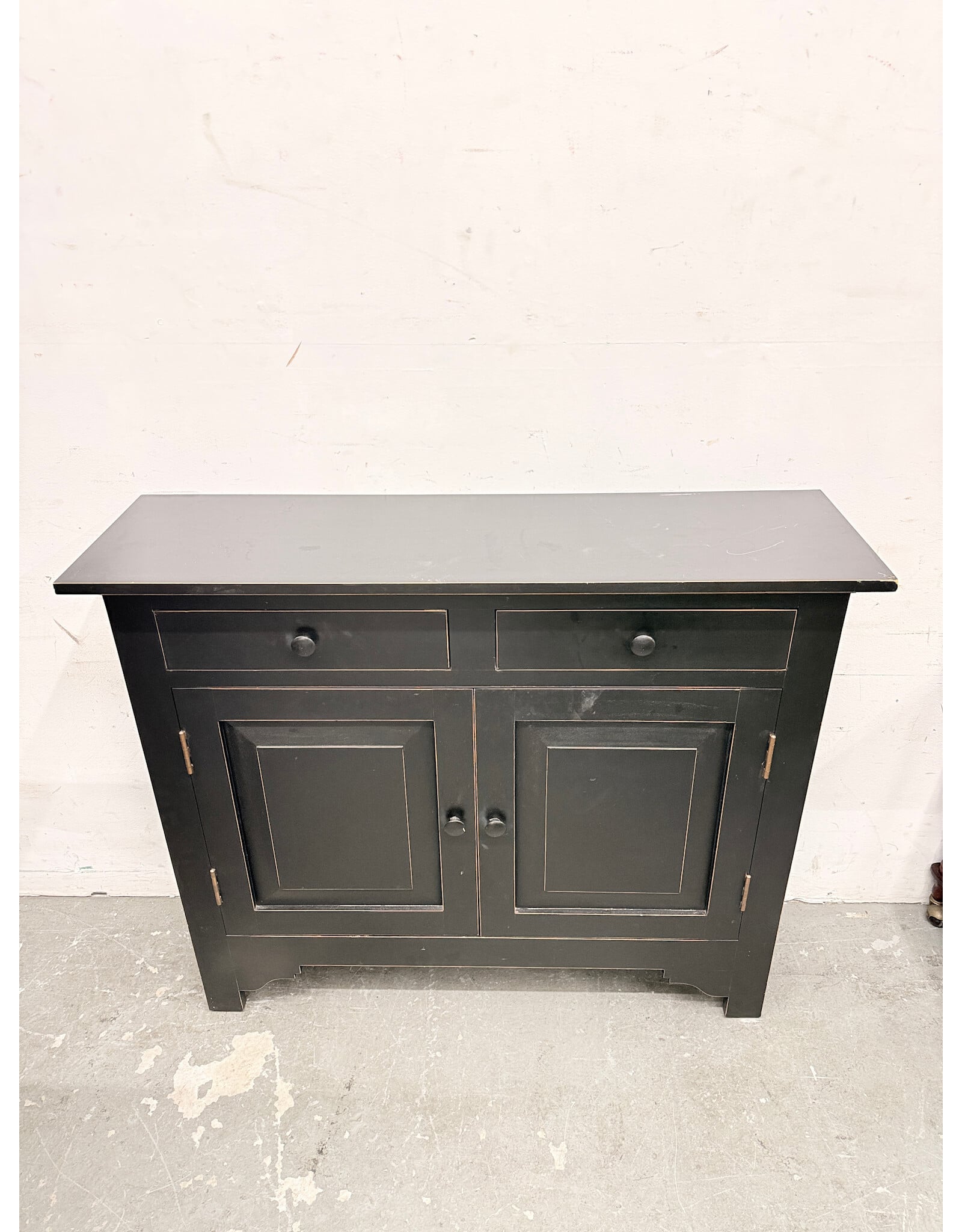 Modern Black Wooden Accent/Entryway Cabinet
