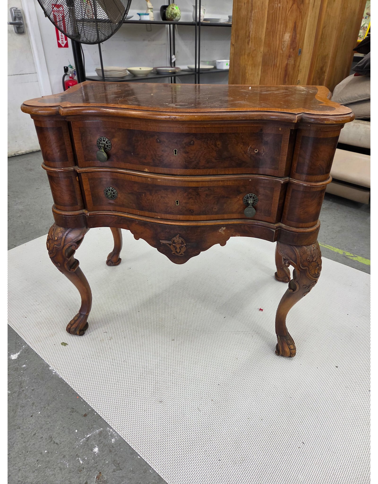 Antique Serpentine-Front Commode