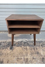 Mid-Century Modern Open Shelf Nightstand by Boyd Sleep Ragusa