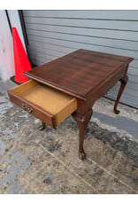 Traditional Queen Anne-Style Wooden End Table