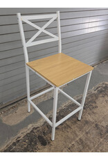 Cross-Back Stool by TMS Virginia