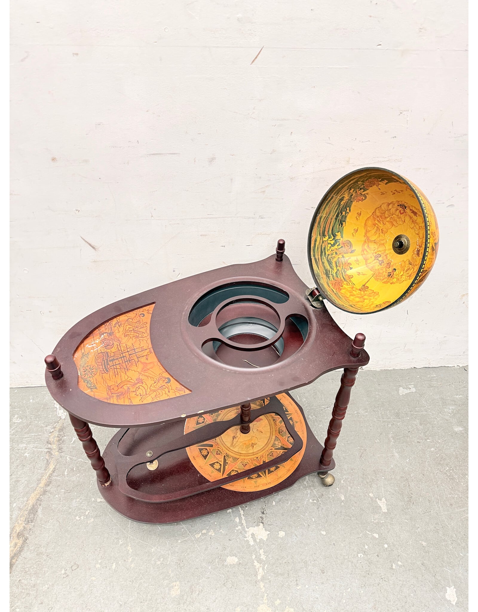 Italian-Style Globe Bar Cart