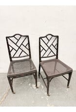 Vintage Chinese-Style Faux Bamboo Side Chair