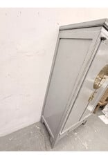Chinese-Style Gray Wedding Armoire Cabinet