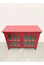 Red Rustic Storage Cabinet by Crate&Barrel