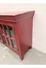 Red Rustic Storage Cabinet by Crate&Barrel