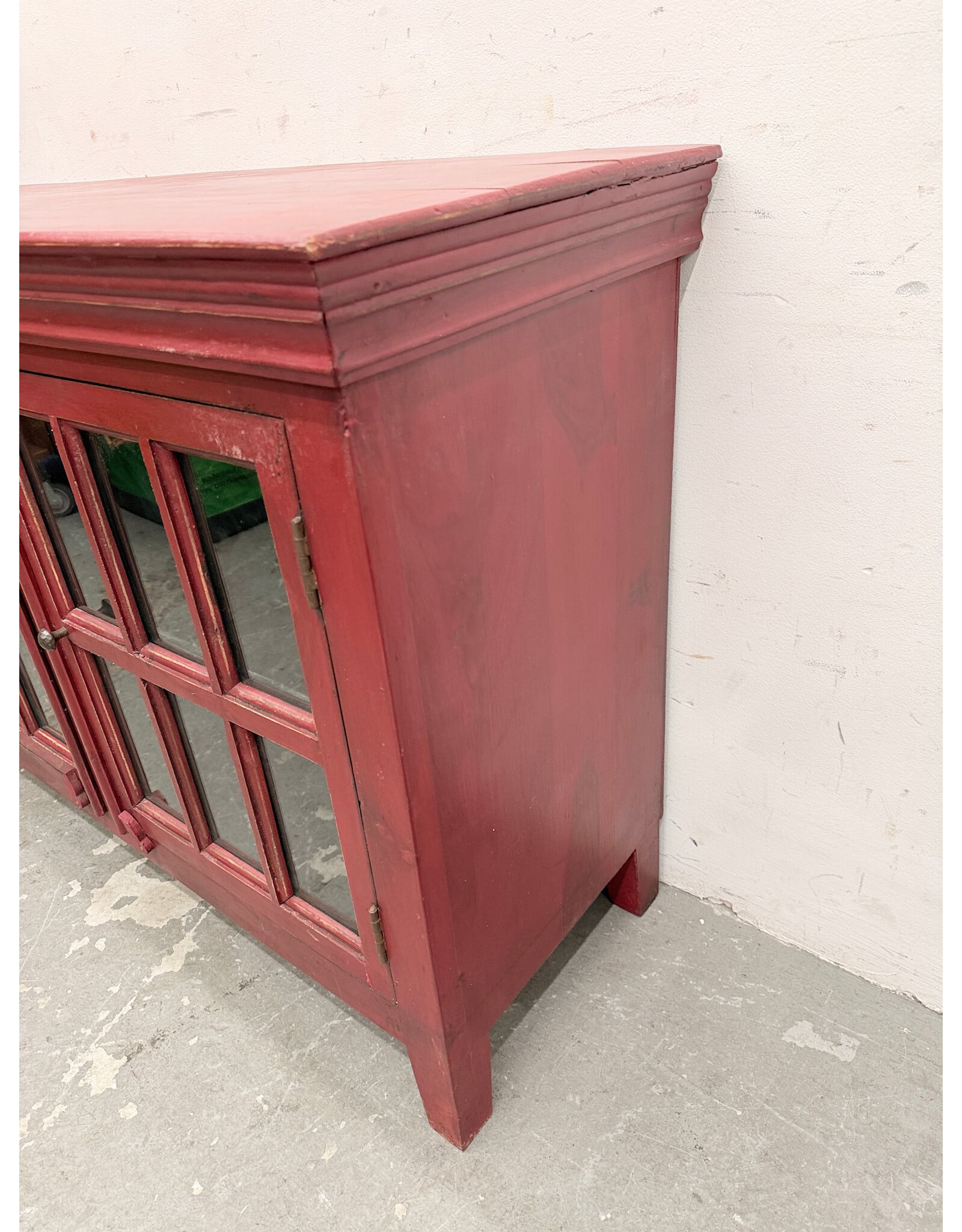 Red Rustic Storage Cabinet by Crate&Barrel