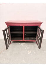 Red Rustic Storage Cabinet by Crate&Barrel