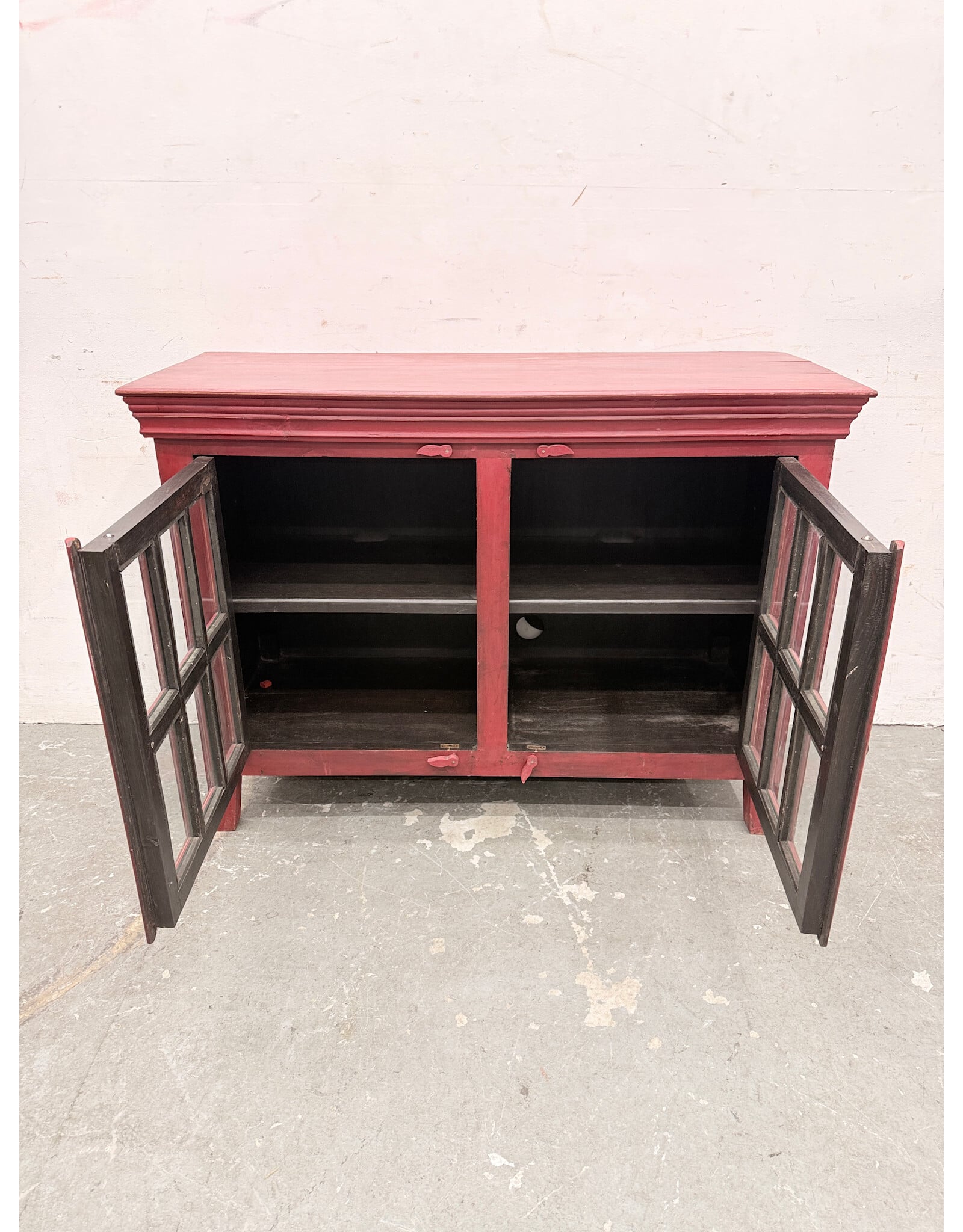 Red Rustic Storage Cabinet by Crate&Barrel