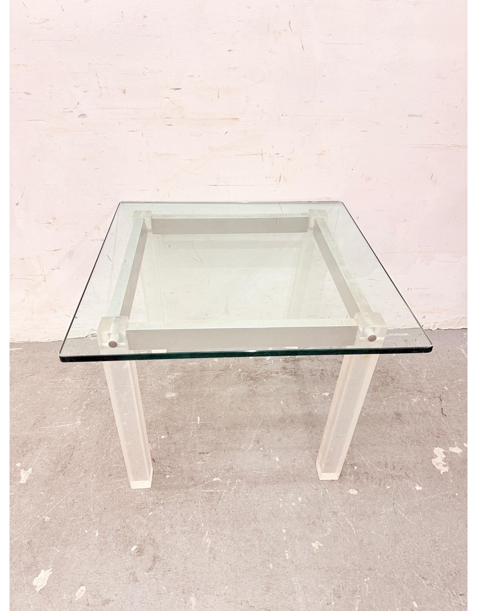Vintage-Style Square Coffee Table