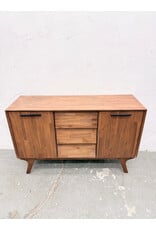 Sierra Mid-Century Modern Style 3-Drawer Wood Sideboard