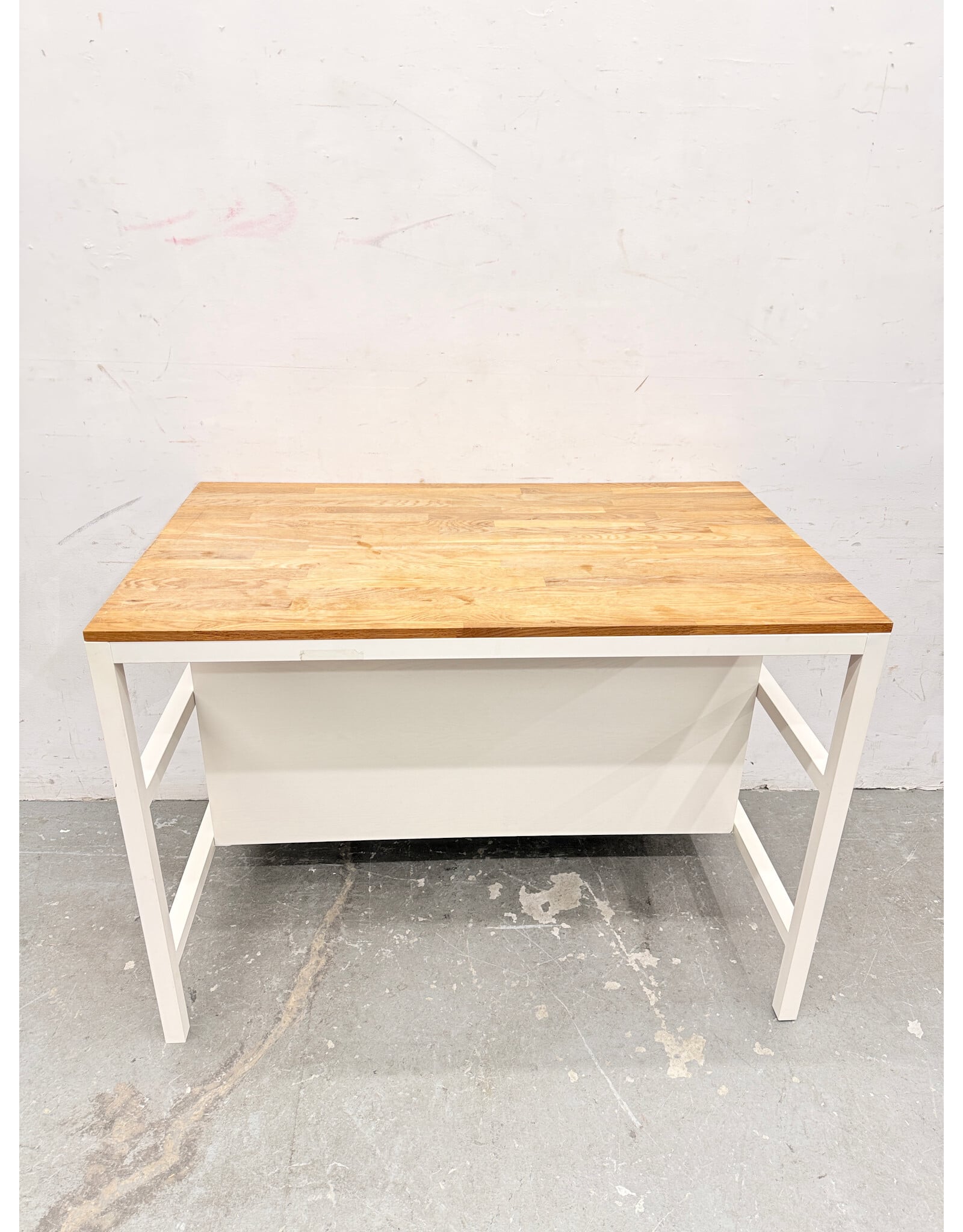 Modern Frame Kitchen Console, Butcher Block on Top by Williams Sonoma